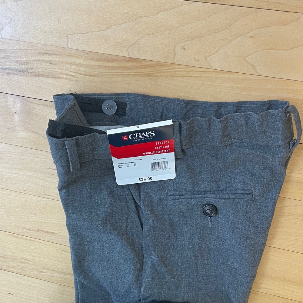 Boys (size 6) Classic Dress Pants in Charcoal Gray - Picture 4 of 6